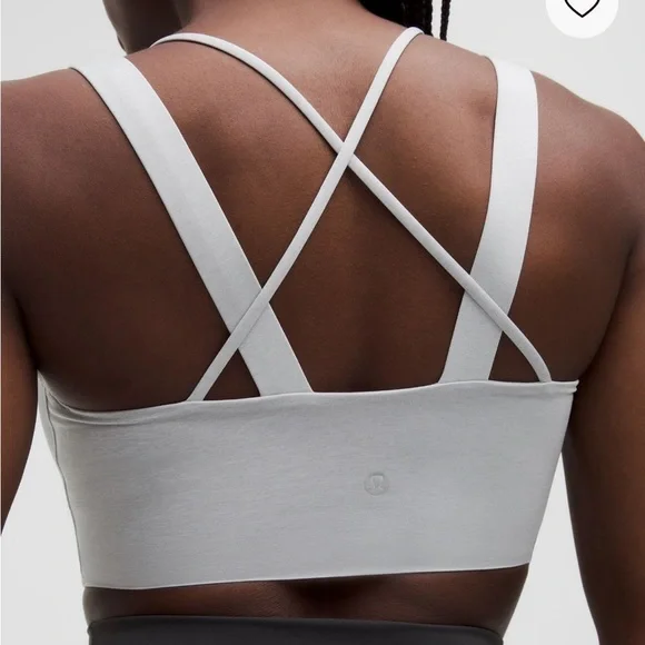 Lululemon- Like a Cloud Longline- Sz 10- Ultra Lt Grey- C/D Cup! - Picture 5 of 11